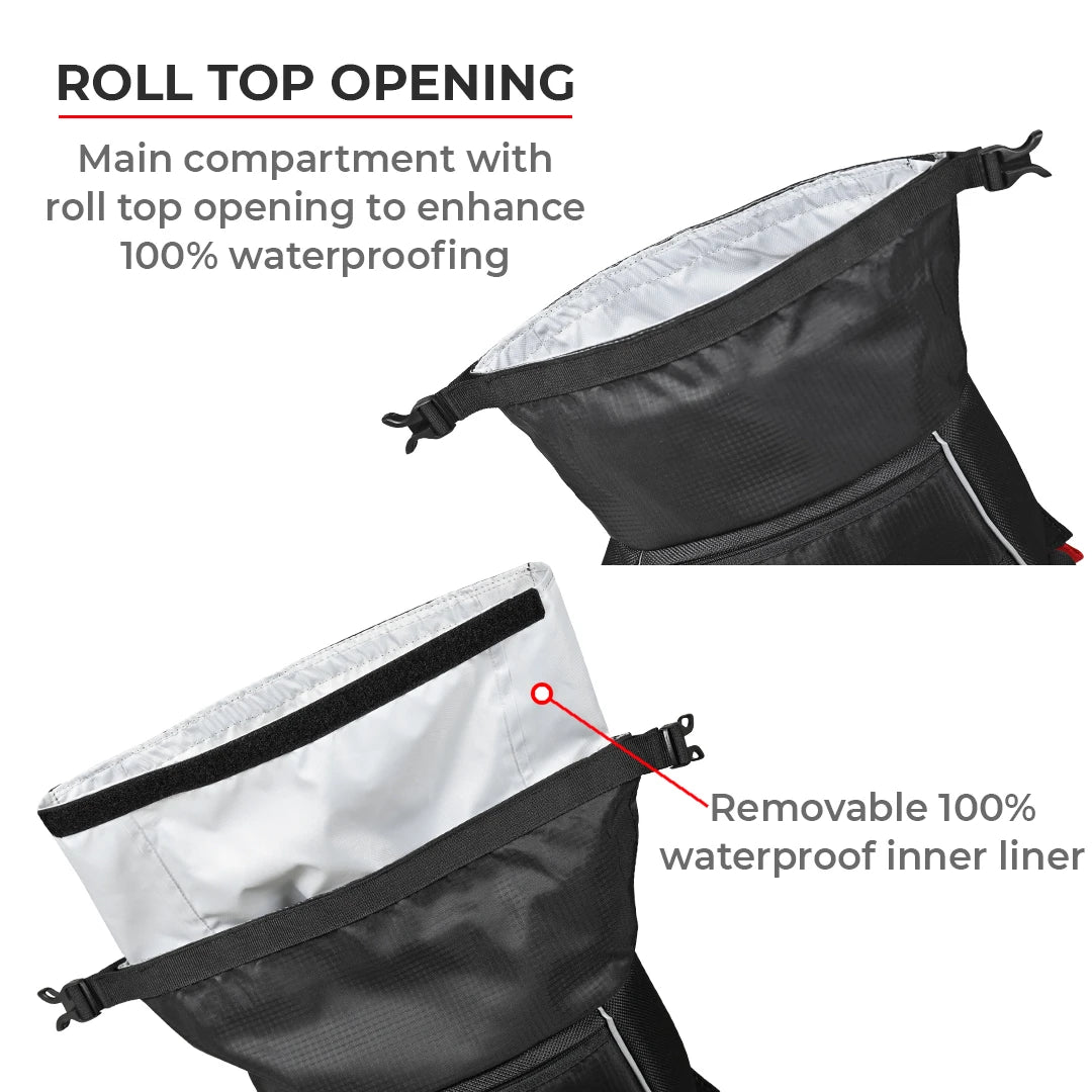 Motorycle waterproof black trailpack for himalayan 411 2020