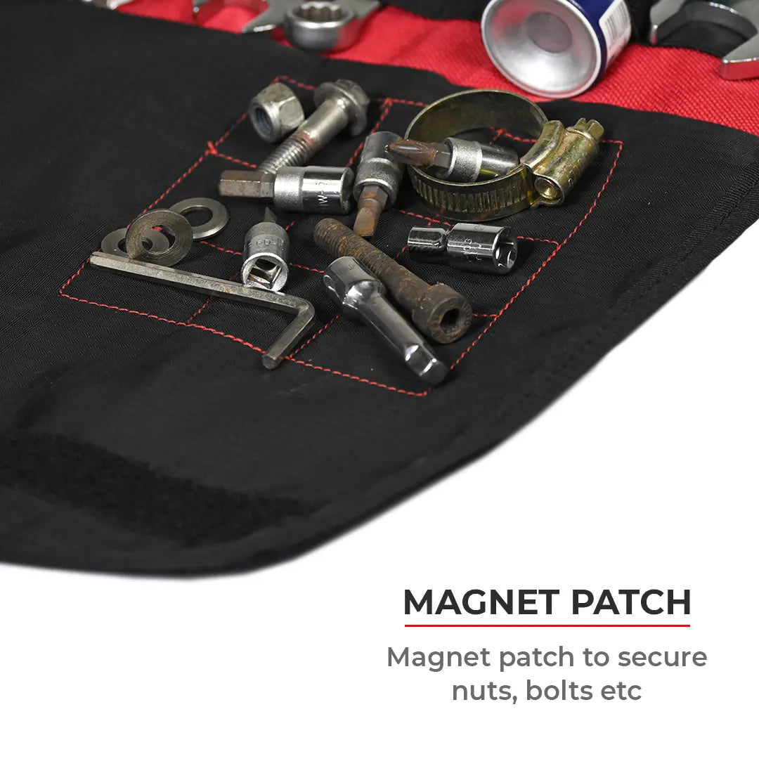 Motorcycle black tool storage pack bag