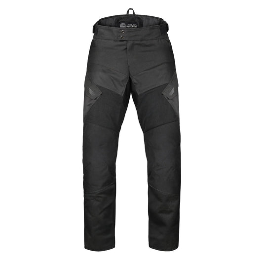 Motorcycle riding pants black - cordura, mesh, ripstop