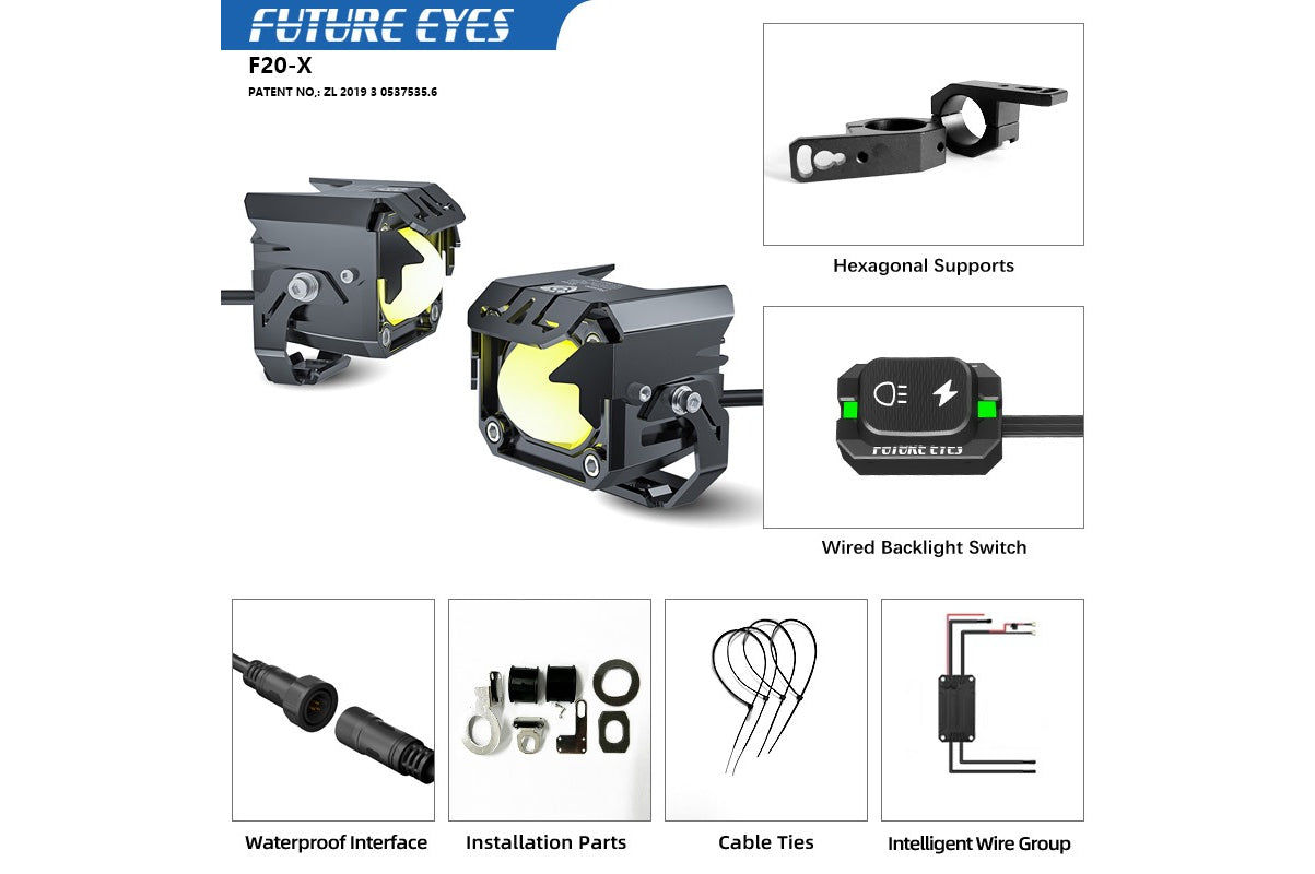 Future Eyes F20-X Auxiliary Lights