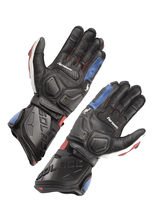 Solace Furious Gloves V3.0 CE White - Blue