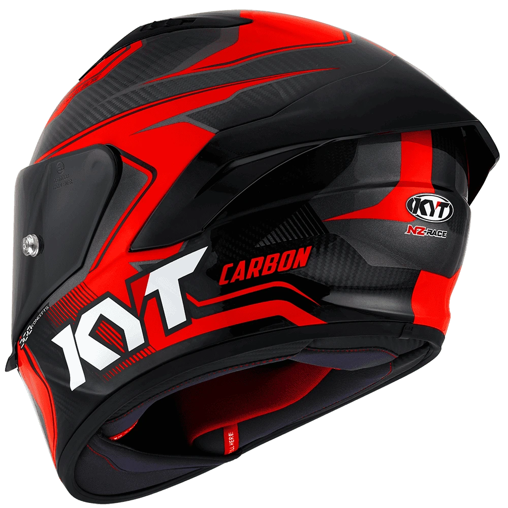 Motorcycle Carbon fiber red and black helmet sports/race dot-certified pinlock
