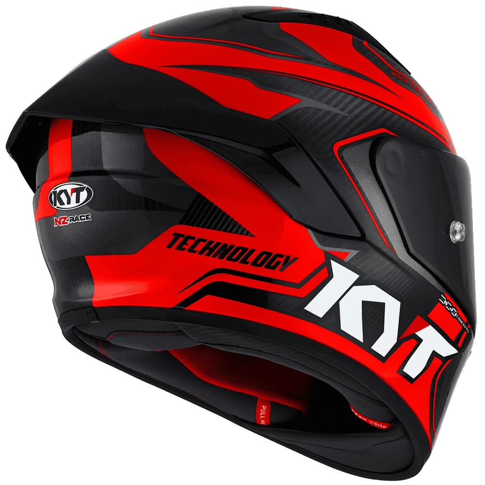 Motorcycle Carbon fiber red and black helmet sports/race dot-certified pinlock