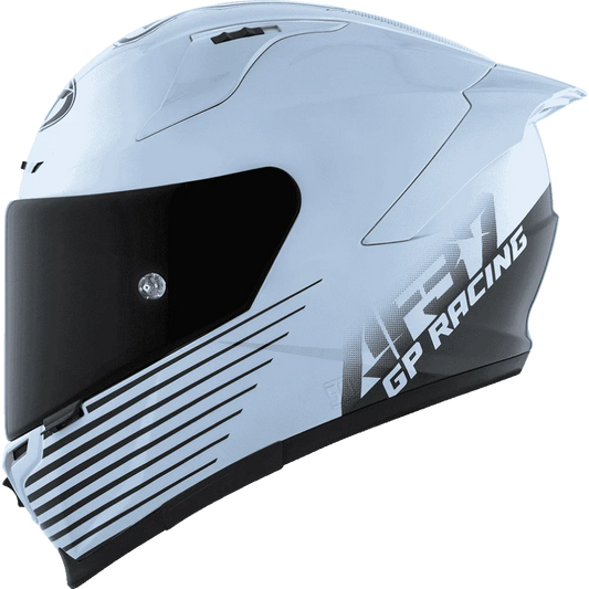 Motorcycle Light sea blue anti-scratch treated visor pinlock helmet KYT striker