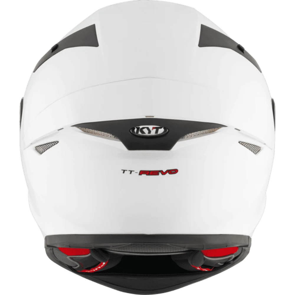 Motorcycle full solid white full face certified helmet KYT