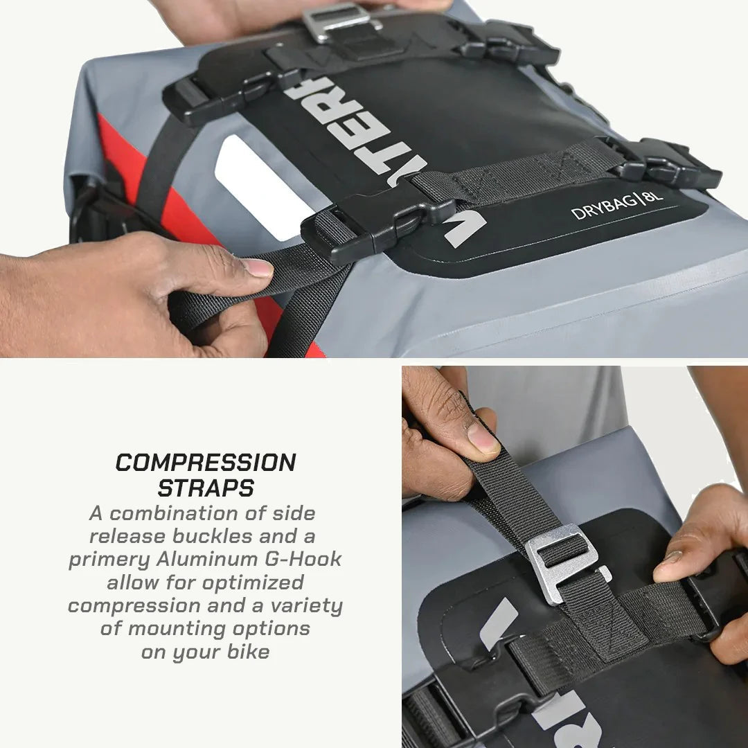 Viaterra Drybag 8L - Waterproof Tailbag / Rear Rack Bag