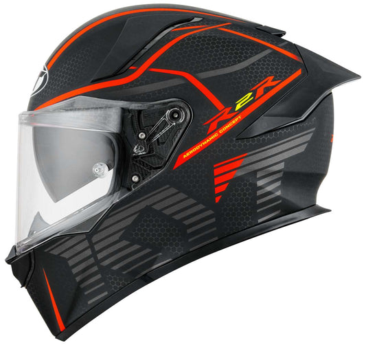 KYT R2R Pro Concept Matt Black Red - Full Face Helmet