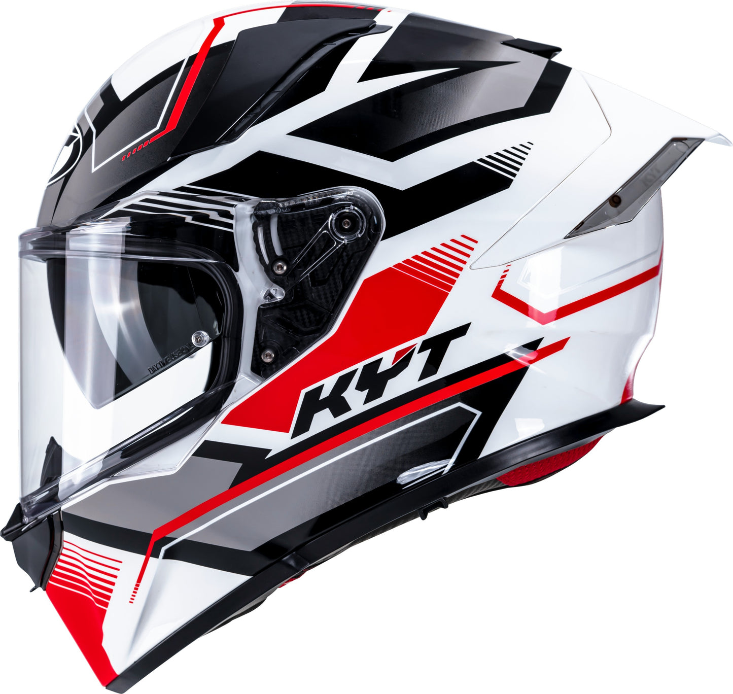 KYT R2R Pro Parsec White Red - Full Face Helmet
