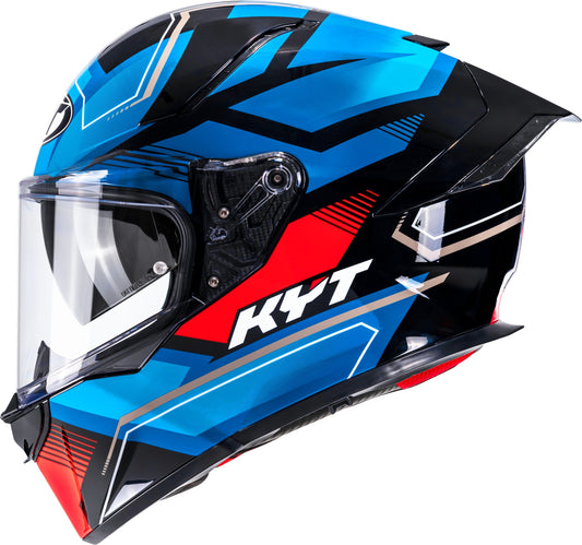 KYT R2R Pro Parsec Black Blue Red - Full Face Helmet