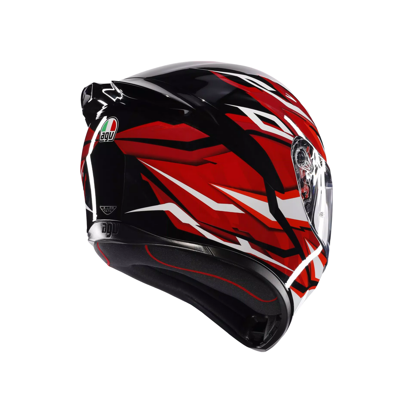 AGV K1-S Lion Black/Red/White Full Face Helmet : [ E2206 / ISI ]