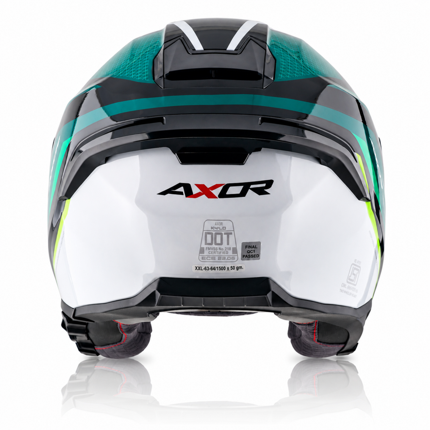 Axor Kylo Bliss Green Neon yellow - Open Face Helmet