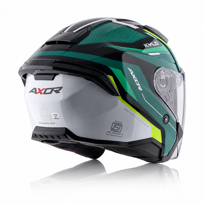 Axor Kylo Bliss Green Neon yellow - Open Face Helmet