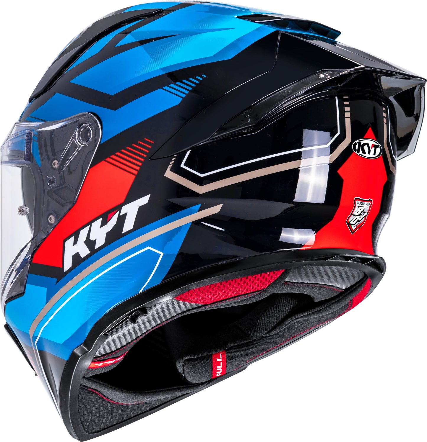 KYT R2R Pro Parsec Black Blue Red - Full Face Helmet