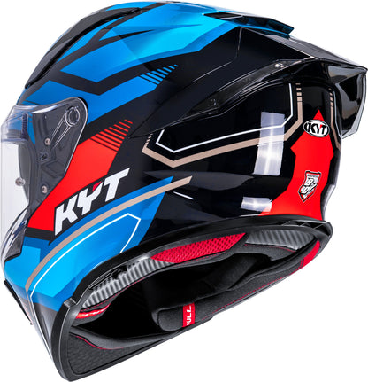 KYT R2R Pro Parsec Black Blue Red - Full Face Helmet