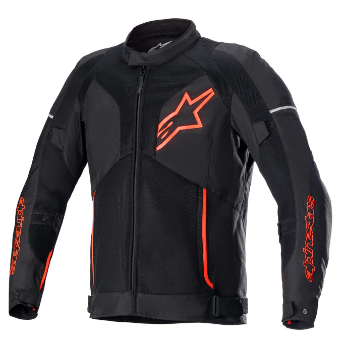 Alpinestars Viper V3 Air Textile Black Fluorescent Red Riding Jacket - Motogear Performance