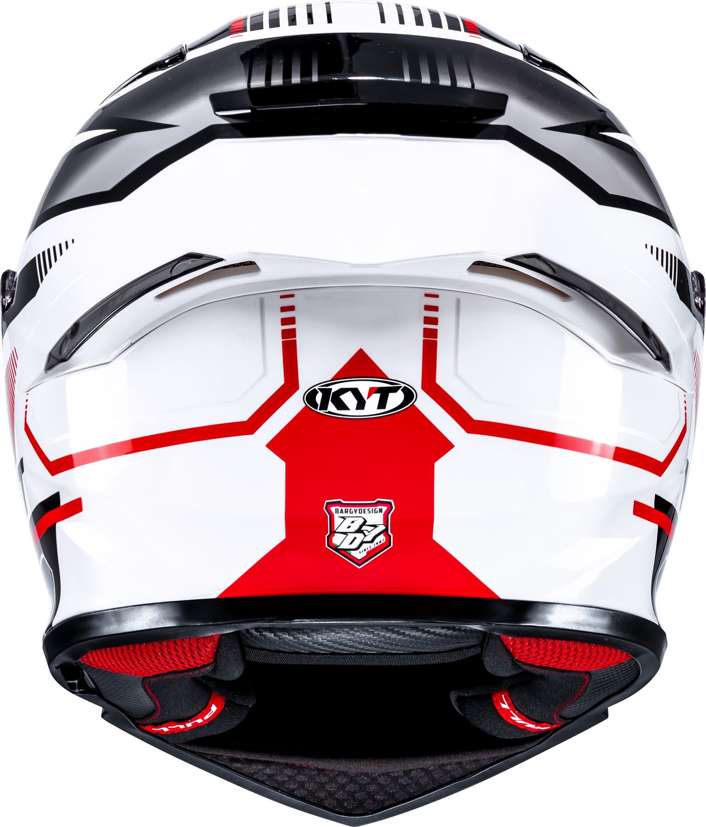 KYT R2R Pro Parsec White Red - Full Face Helmet