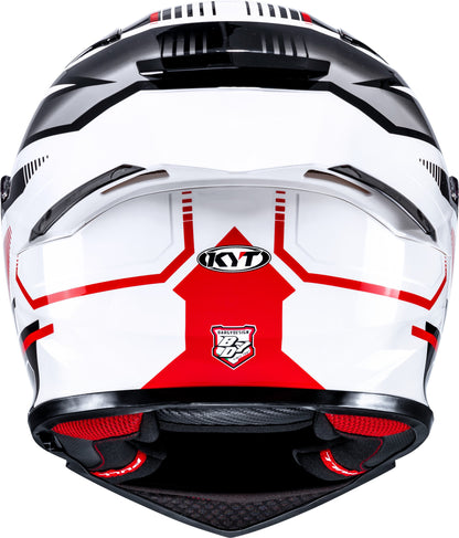 KYT R2R Pro Parsec White Red - Full Face Helmet