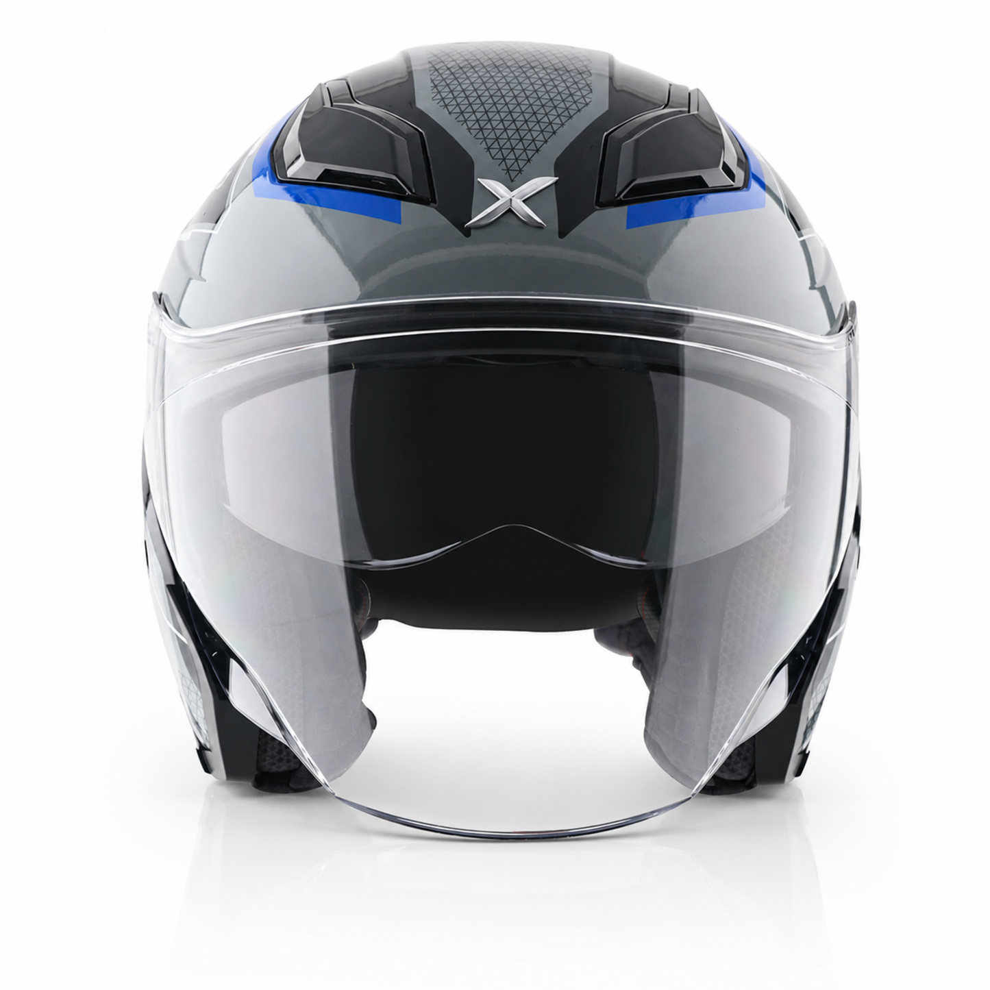 Axor Kylo Bliss Grey Blue - Open Face Helmet