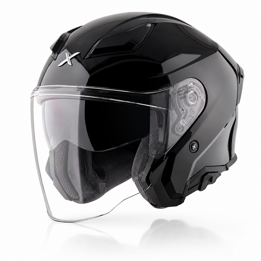 Axor Kylo Solid Black - Open Face Helmet