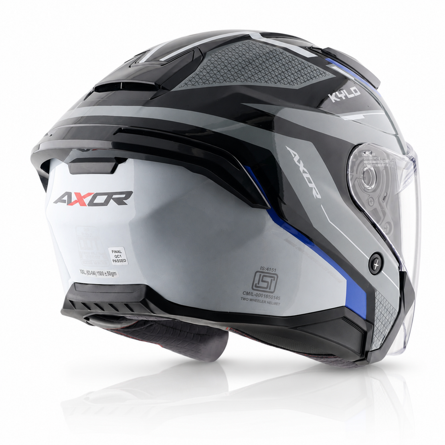 Axor Kylo Bliss Grey Blue - Open Face Helmet