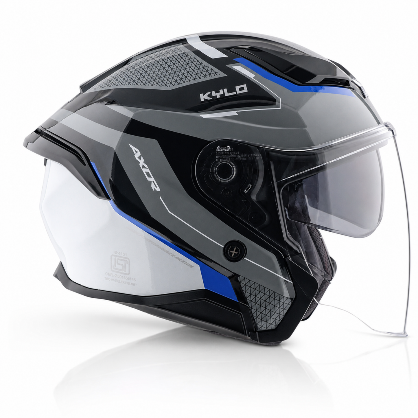 Axor Kylo Bliss Grey Blue - Open Face Helmet
