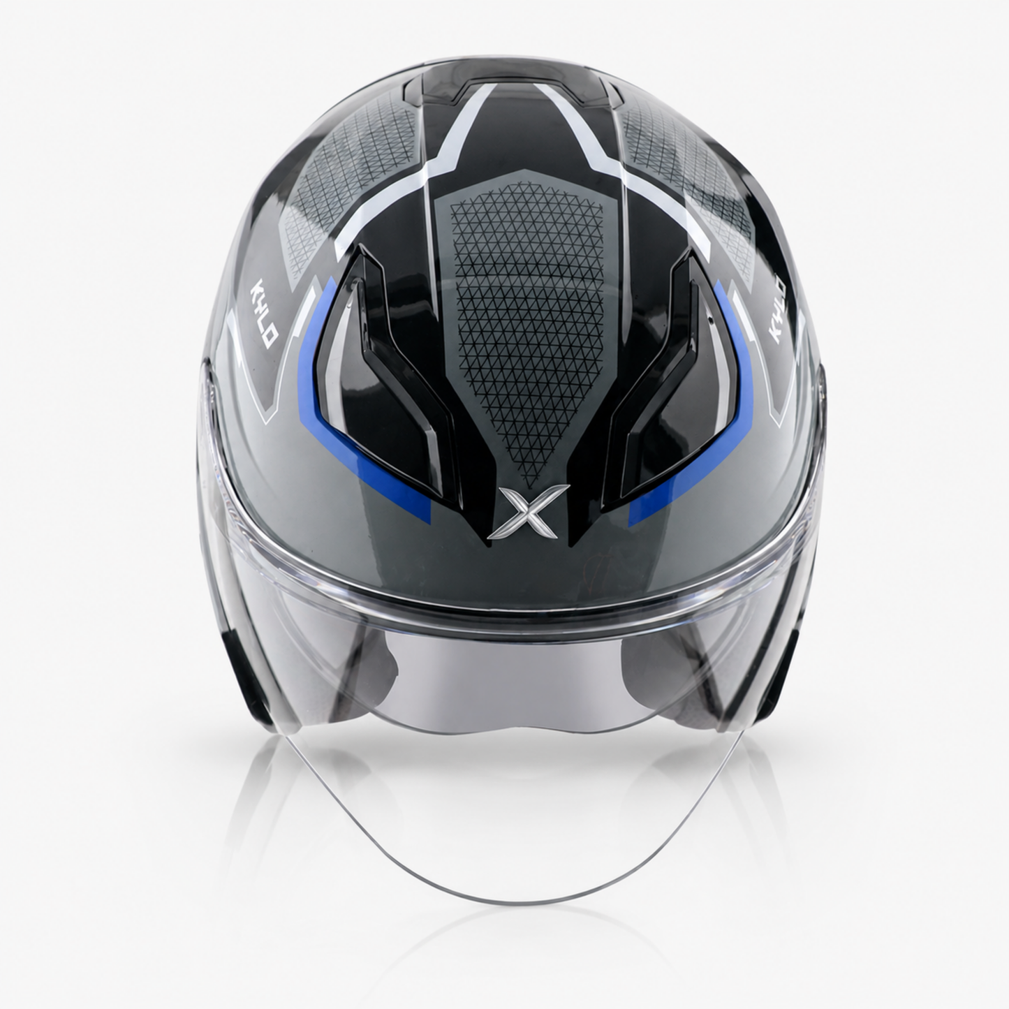 Axor Kylo Bliss Grey Blue - Open Face Helmet