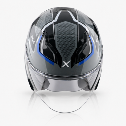 Axor Kylo Bliss Grey Blue - Open Face Helmet
