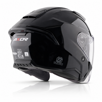 Axor Kylo Solid Black - Open Face Helmet