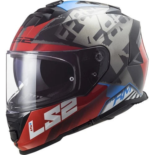 LS2 FF800 Storm Sprinter Black Red Titanium Gloss Helmet