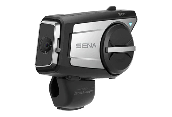 Sena 50C Motorcycle Communication & 4K Camera System with Sound by Harman Kardon Integrated Mesh Communication