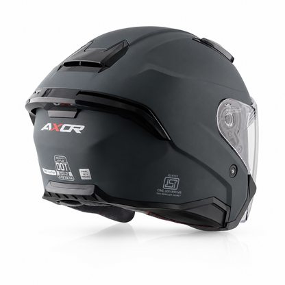 Axor Kylo Solid Dull Black - Open Face Helmet