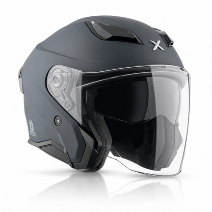 Axor Kylo Solid Dull Black - Open Face Helmet