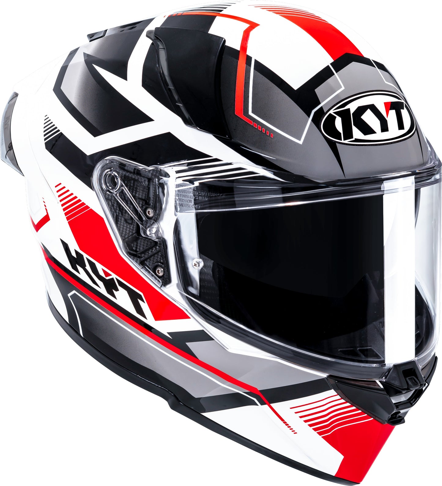 KYT R2R Pro Parsec White Red - Full Face Helmet