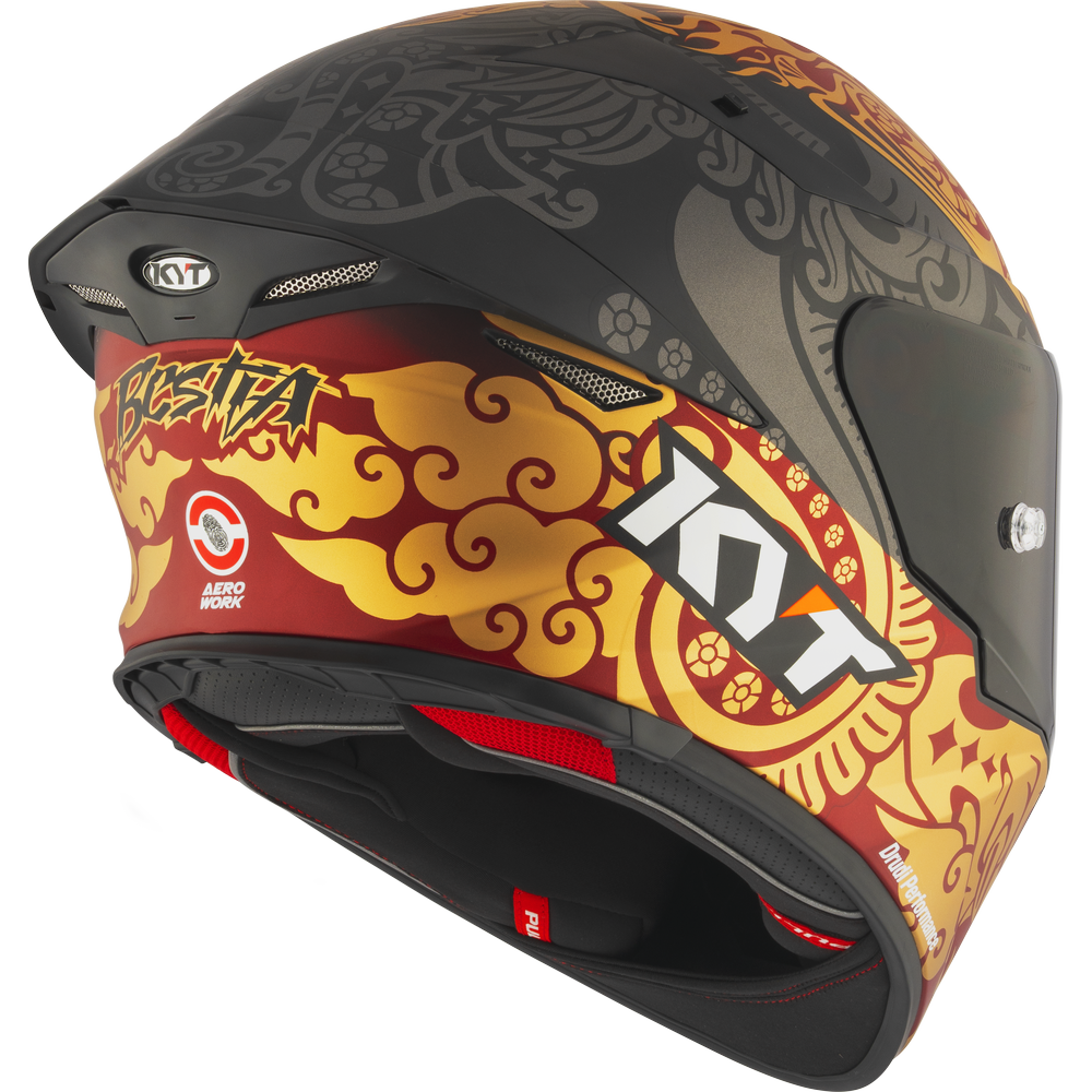 KYT TT Revo Enea Bastianini Indonesia Replica Matt 2023  - Full Face Helmet