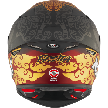 KYT TT Revo Enea Bastianini Indonesia Replica Matt 2023  - Full Face Helmet