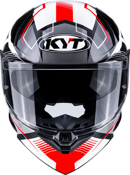 KYT R2R Pro Parsec White Red - Full Face Helmet