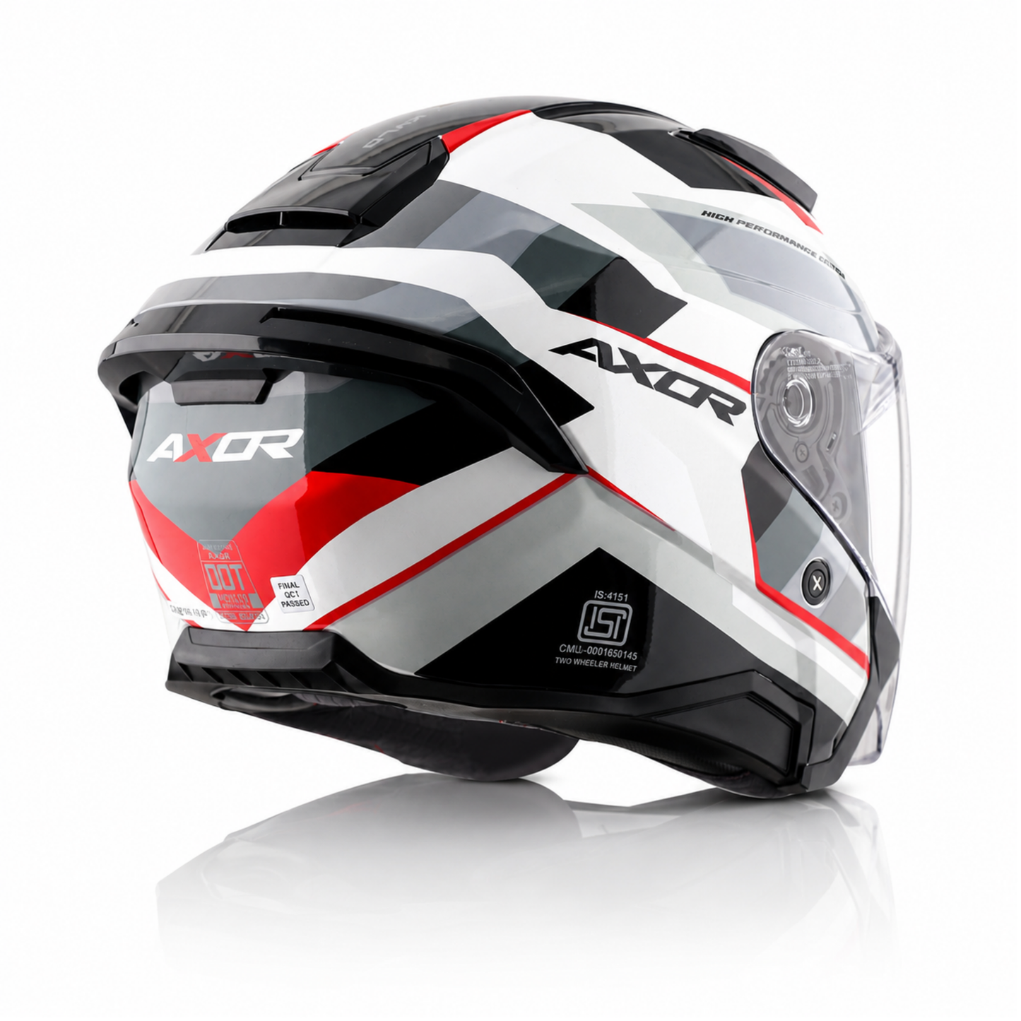 Axor Kylo Bean White Red - Open Face Helmet