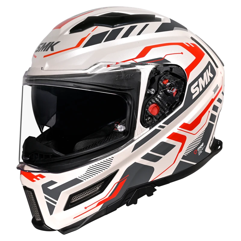 SMK Agnar Tektron - Full Face Helmet Gloss - Motogear PerformanceHELMET