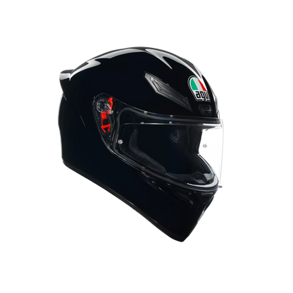 Motorcycle full face sports helmet gloss black