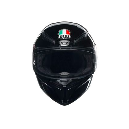 Motorcycle full face sports helmet gloss black