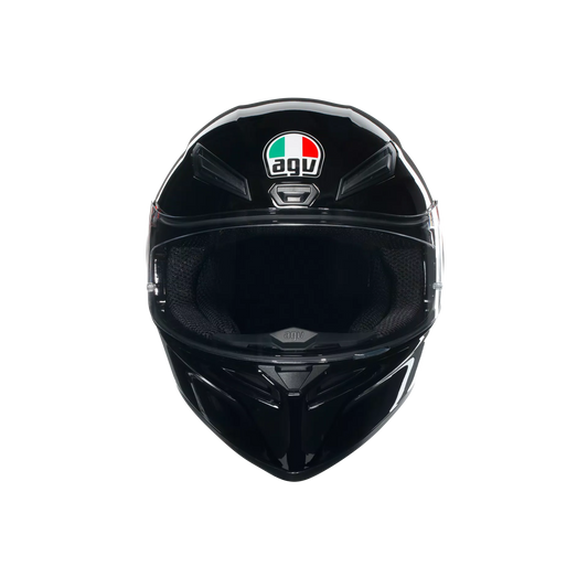 Motorcycle full face sports helmet gloss black