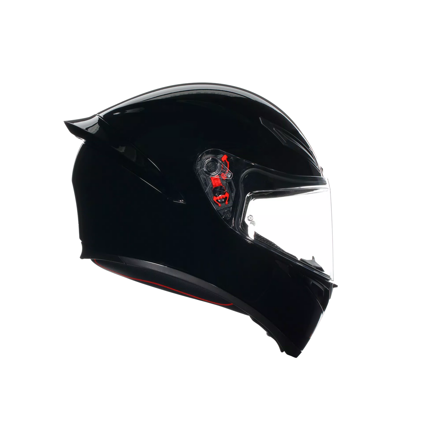 Motorcycle full face sports helmet gloss black