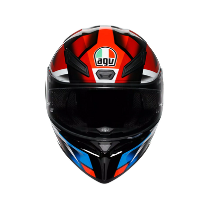 Motorcycle full face sports helmet black  red blue