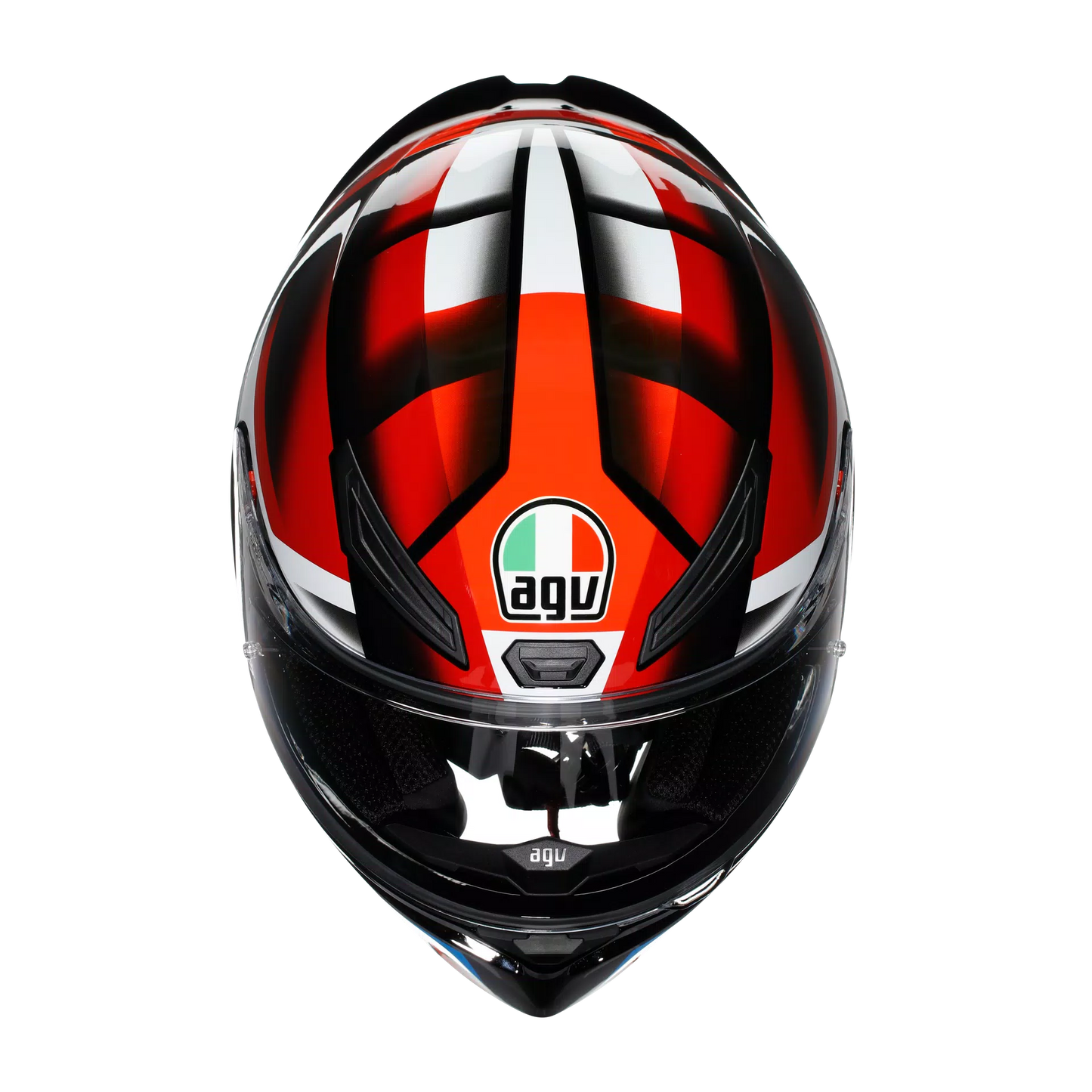 Motorcycle full face sports helmet black  red blue