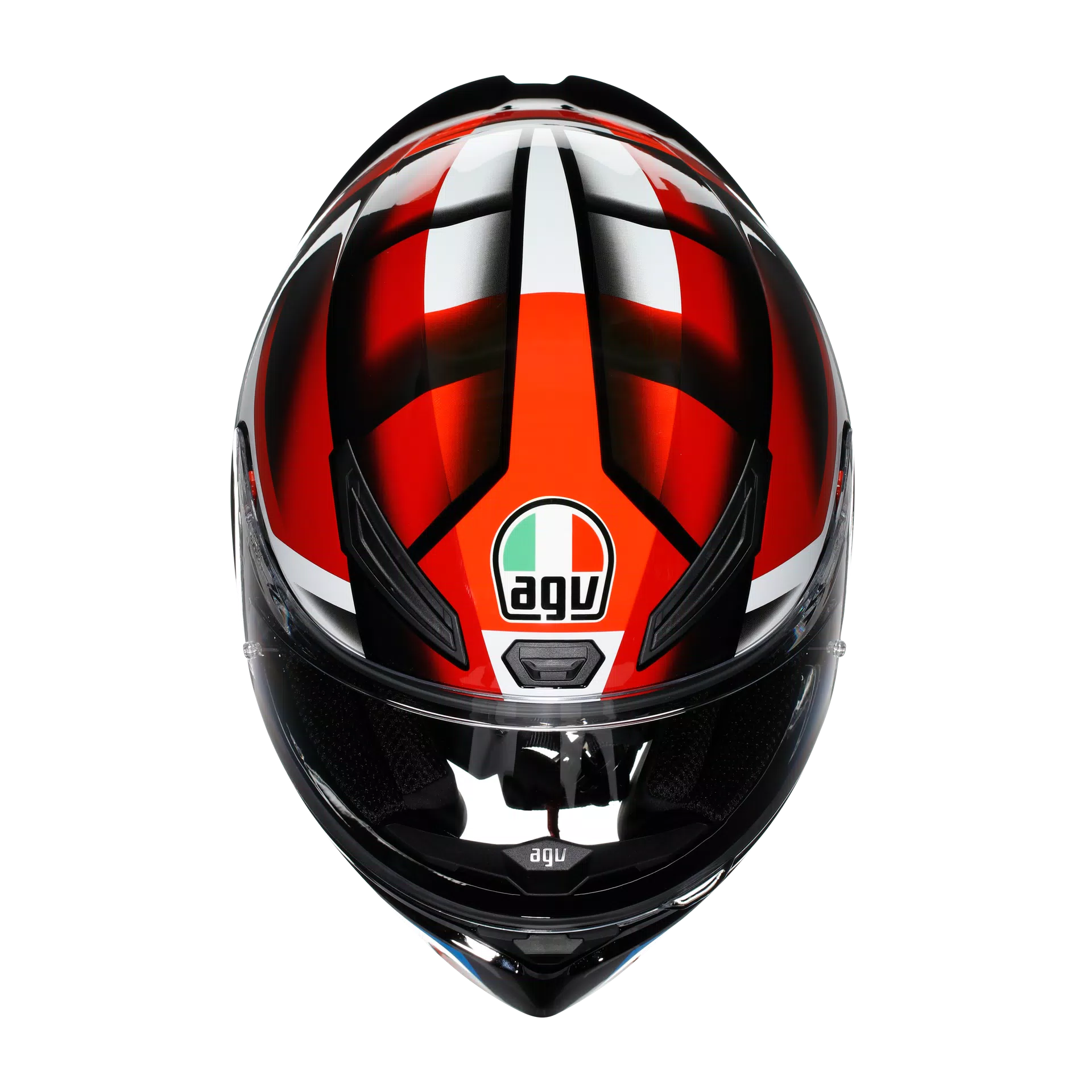 Motorcycle full face sports helmet black  red blue