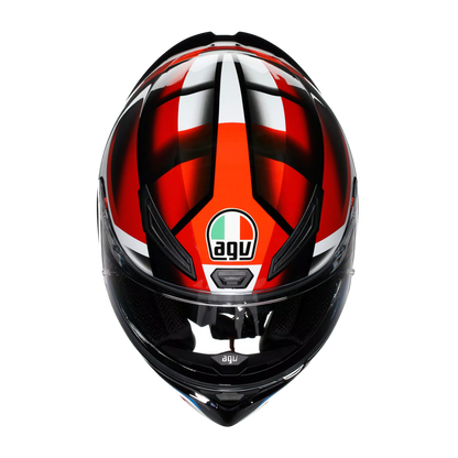 Motorcycle full face sports helmet black  red blue