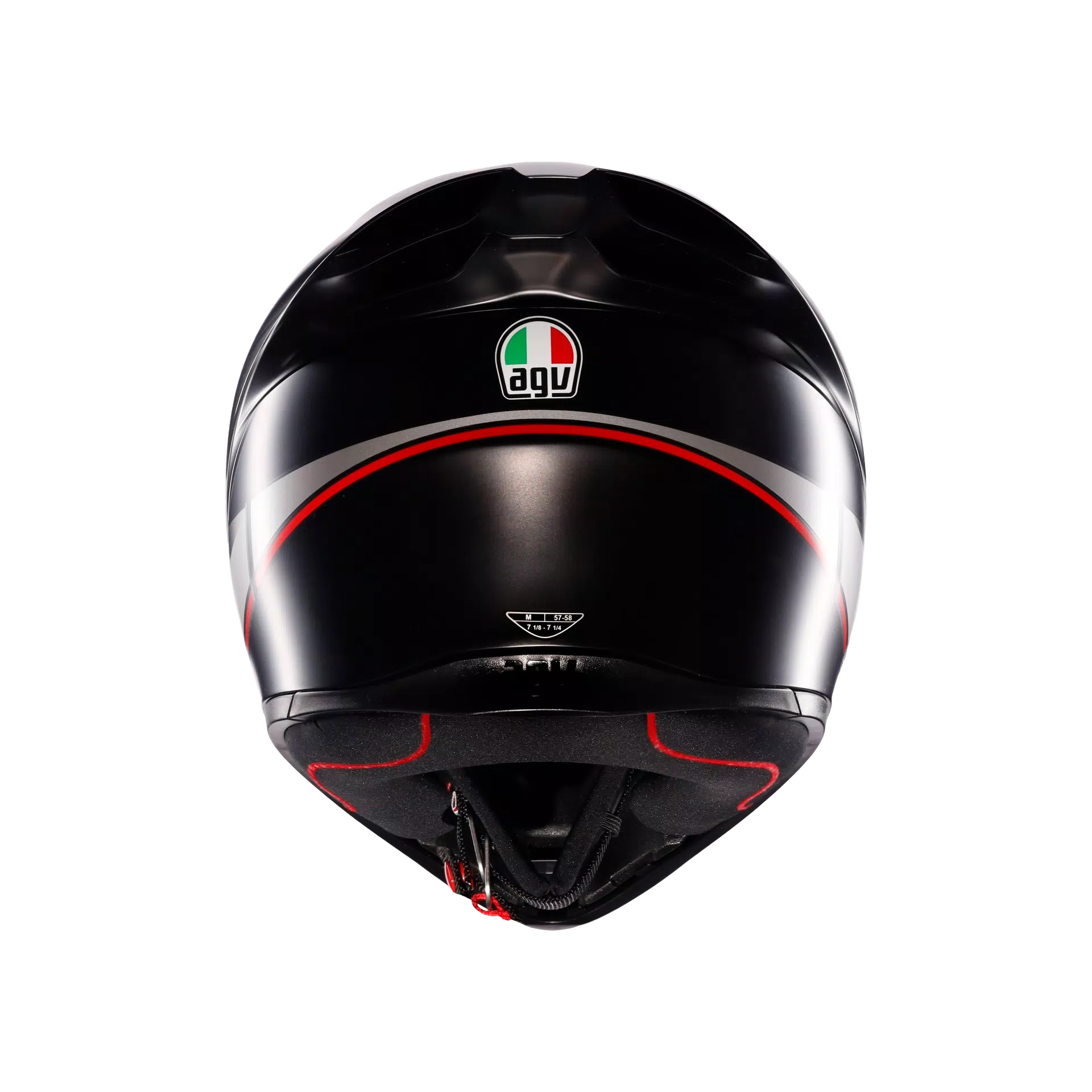 Motorcycle sports full face helmet black grey red e2206