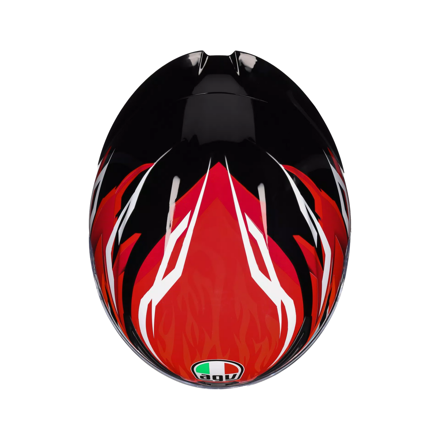 Motorcycle full face sports helmet black  red white