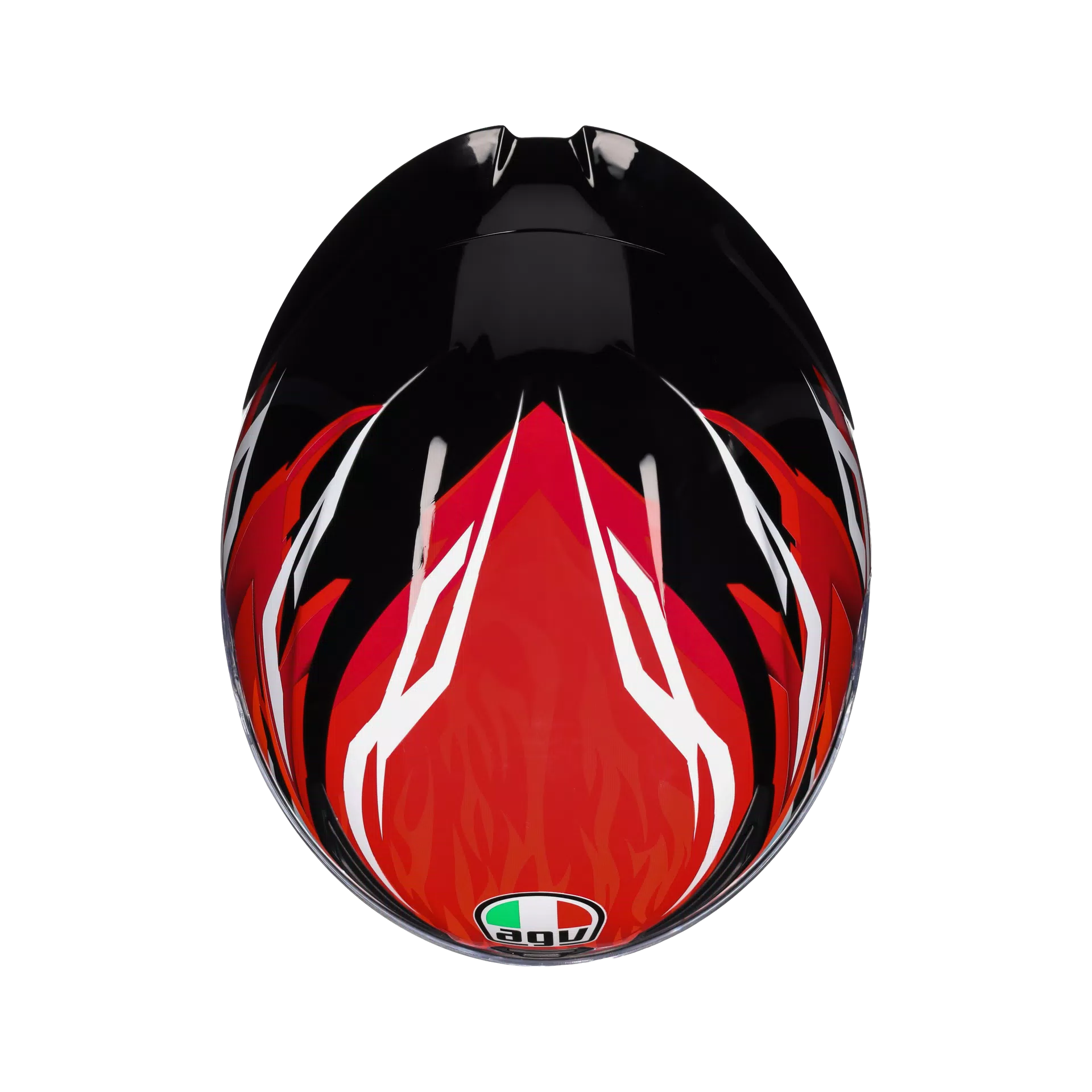 Motorcycle full face sports helmet black  red white