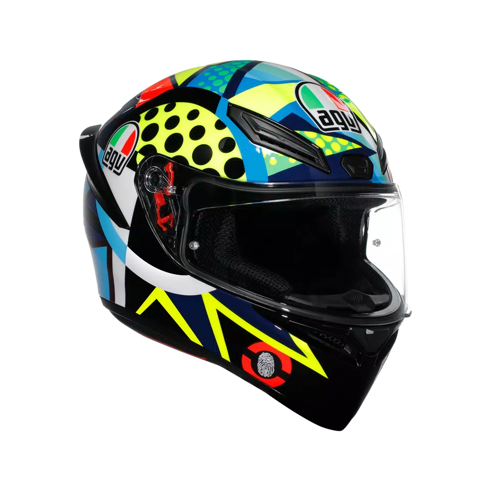 Motorcycle track helmet Multicolour rossi winter test edition